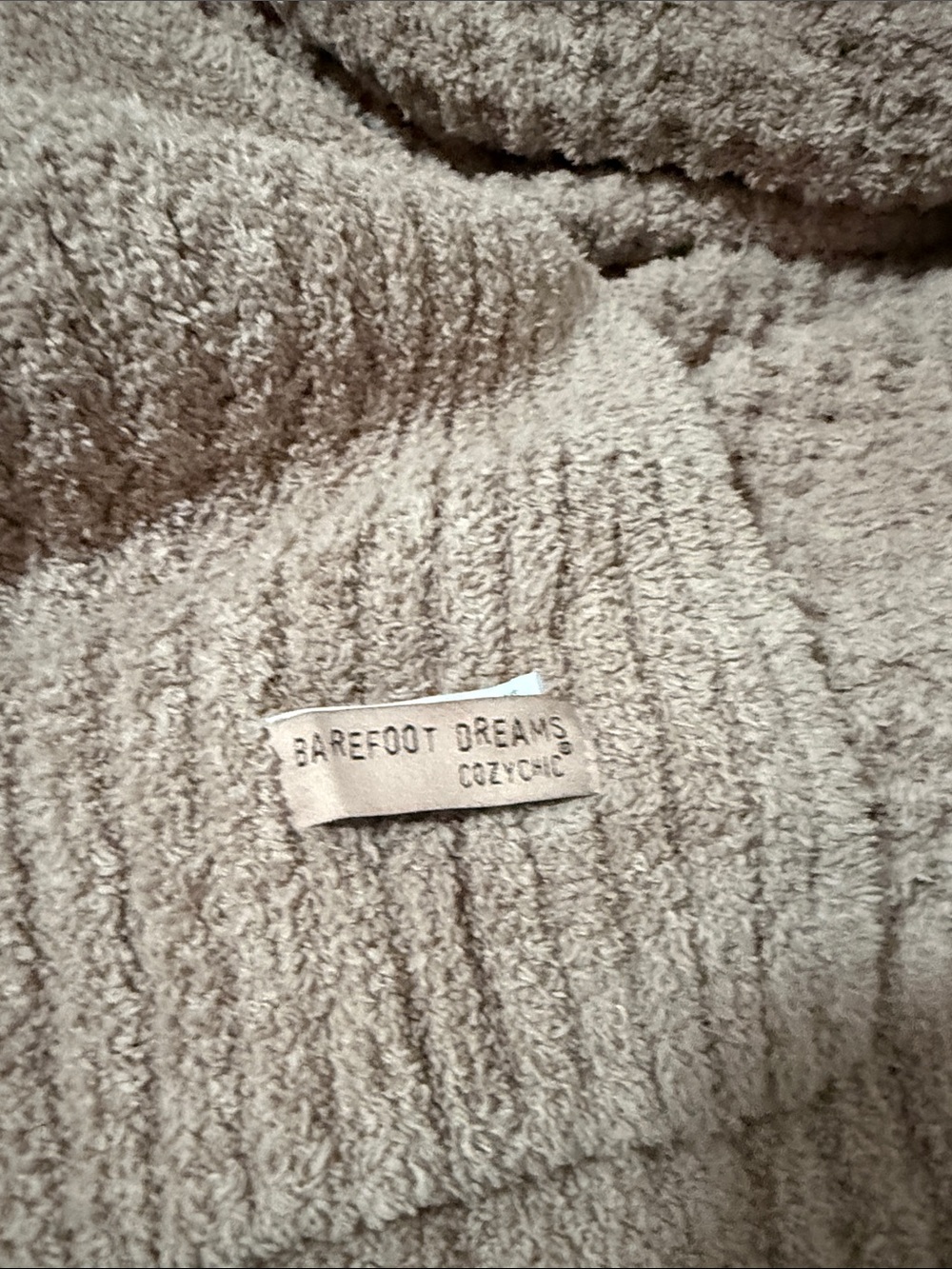 Barefoot Dreams CozyChic Plush Robe - Taupe Beige